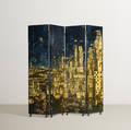 Piero Fornasetti   Citta de Carte folding screen