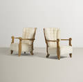 Robert Guillerme and Jacques Chambron   chairs pair