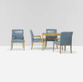 Tommi Parzinger   custom table and set of four chairs from the Appleman Commission