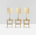 Tommi Parzinger   set of three custom lamp tables from the Appleman Commission