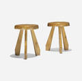 Charlotte Perriand   pair of stools from Les Arcs Savoie