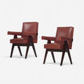 Pierre Jeanneret   pair of Committe armchairs from the Assembly Chandigarh