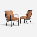 Jacques Adnet   armchairs pair
