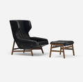 Gianfranco Frattini   lounge chair model 877 and ottoman