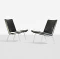 Hans J Wegner   chairs model AP 38 pair