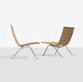 Poul Kjaerholm   PK 22 lounge chairs pair