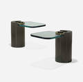 Karl Springer   occasional tables pair