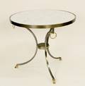 French Gueridon Table wMarble Top