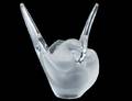 LALIQUE MOLDED AND FROSTED CRYSTAL SYLVIE VASE