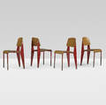 Jean  Prouv   Standard chairs no 305 set of four