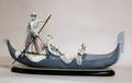 395 LLADRO PORCELAIN GROUP IN THE GONDOLA