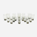 Russel Wright   collection of twenty glasses