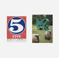 Robert Indiana   signed postcards pair