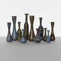 Gunnar Nylund   Collection of eleven vases
