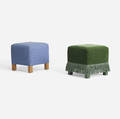Roy McMakin   pair of ottomans for the Young residence Chicago
