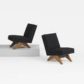Pierre Jeanneret   pair of lounge chairs from Punjab University Chandigarh