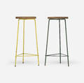 Pierre Jeanneret   pair of stools from the College of Architecture Chandigarh