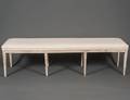 GEORGIAN STYLE PAINTED BENCH