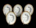 SET OF FIVE STERLING SILVER PHOTOGRAPH FRAMES