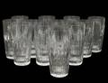 SET OF TWELVE WATERFORD CRYSTAL ICE TEA GLASSES