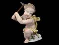 CONTINENTAL PORCELAIN FIGURE OF A PUTTI