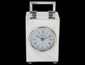 MINIATURE STERLING SILVER CARRIAGE CLOCK
