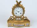 LOUIS XVI STYLE GILT BRONZE MANTEL CLOCK