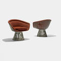Warren Platner   lounge chairs pair
