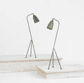 Greta Magnusson Grossman   Grasshopper floor lamps pair