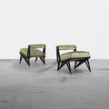 Ico Parisi attribution   lounge chairs pair