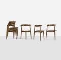 Hans J Wegner   Heart dining chairs set of six