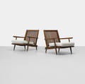 George Nakashima   Cushion Chairs with Arms pair