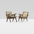 Pierre Jeanneret   pair of lounge chairs from Chandigarh
