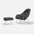 Eero Saarinen   Womb chair and ottoman