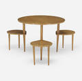 Modernist   occasional table with stools