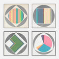 Fletcher Benton   untitled suite of four prints