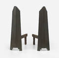 Art Deco   andirons pair