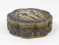 RUSSIAN SILVER ENAMELED BOX