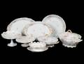 ELEVEN PIECE LIMOGES PORCELAIN PART DINNER SERVICE