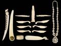 GROUP OF FOURTEEN ASSORTED IVORY ARTICLES