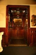 English Mahogany Elevator Car