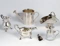 STERLING SILVER CREAMER AND SMALL SAUCE BOAT
