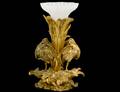 CONTINENTAL GILT BRONZE BIRD VASE