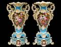 PAIR OF JACOB PETIT PORCELAIN VASES