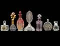 GROUP OF SEVEN ASSORTED GLASS SCENT BOTTLES