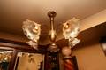 Pair of Five Arm Chandeliers