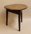 19th Century English Elm Wood Cricket Table