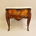 Vernis Martin French Marble Top Commode