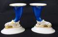 530 Pair of French Style Porcelain Cornicopia Vases