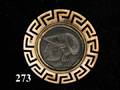 273 18 Kt Roman Head Brooch